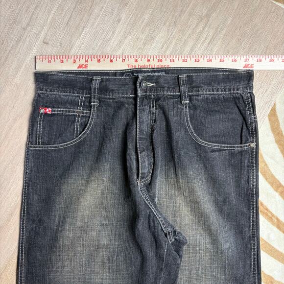 VINTAGE SOUTHPOLE • W34 BAGGY WIDE LEG JEANS - Picture 5 of 8